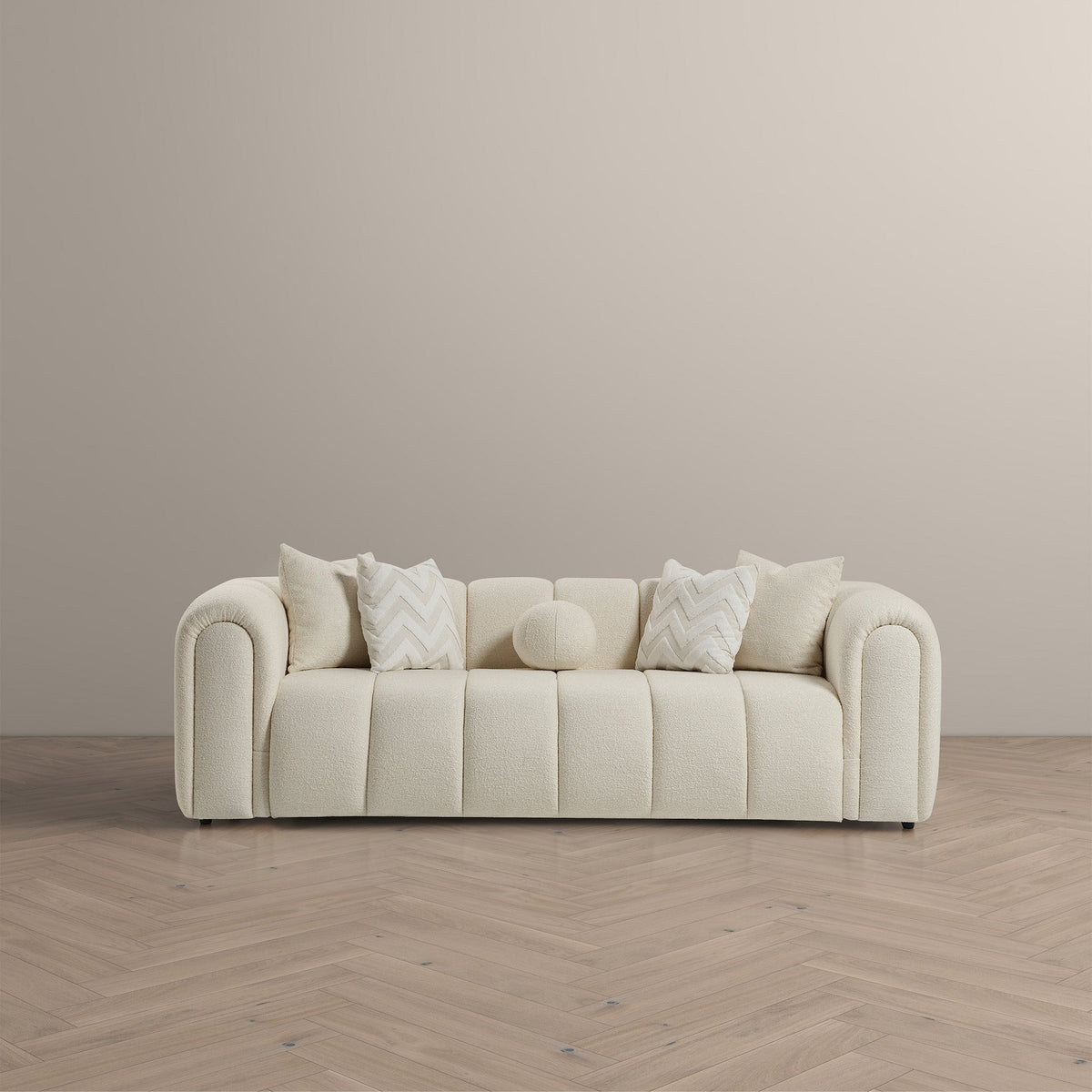 Bella Ivory Boucle Sofa