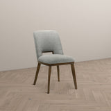 Blaken Light Grey Fabric Dining Chair (Set Of 2)