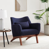 Casper Blue Boucle Lounge Chair