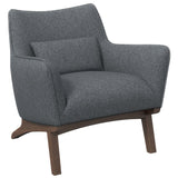 Casper Gray Linen Lounge Chair