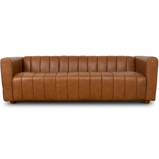 Clara Sofa (Cognac Leather)