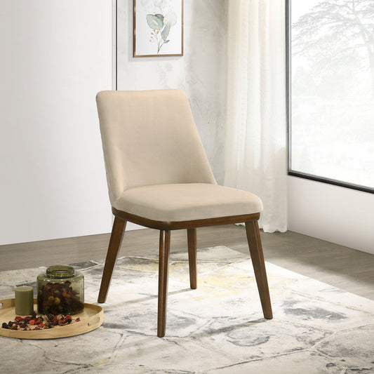 Cloud Beige Velvet Dining Chair