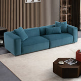 Conrad Blue Corduroy Large Sofa