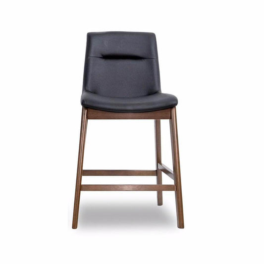 Danilo Counter Stool (Black Leather)