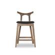 Dora Counter Stool (25" Black Leather)