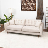 Oregon Sofa (Beige Velvet)