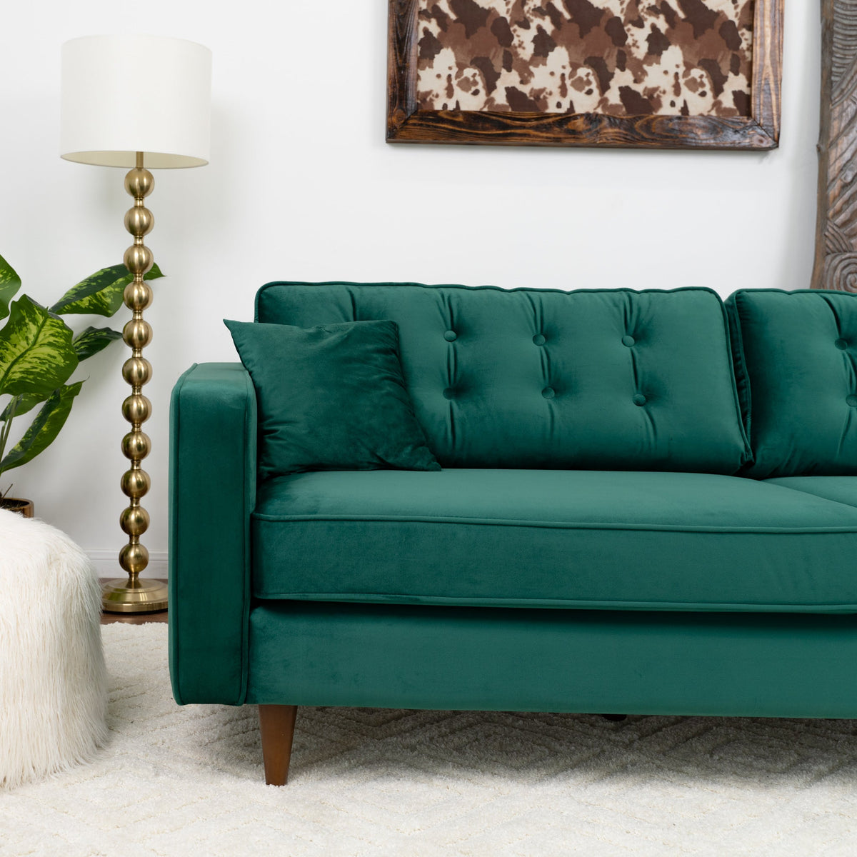 Oregon Sofa (Green Velvet)