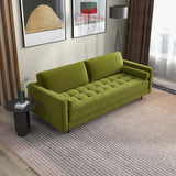 Daphne Pistachio Green Velvet Sofa