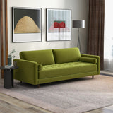 Daphne Pistachio Green Velvet Sofa