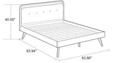 Modern Divani Wood Platform Bed (Queen)