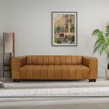 Dixon Waxy Tan Leather Sofa