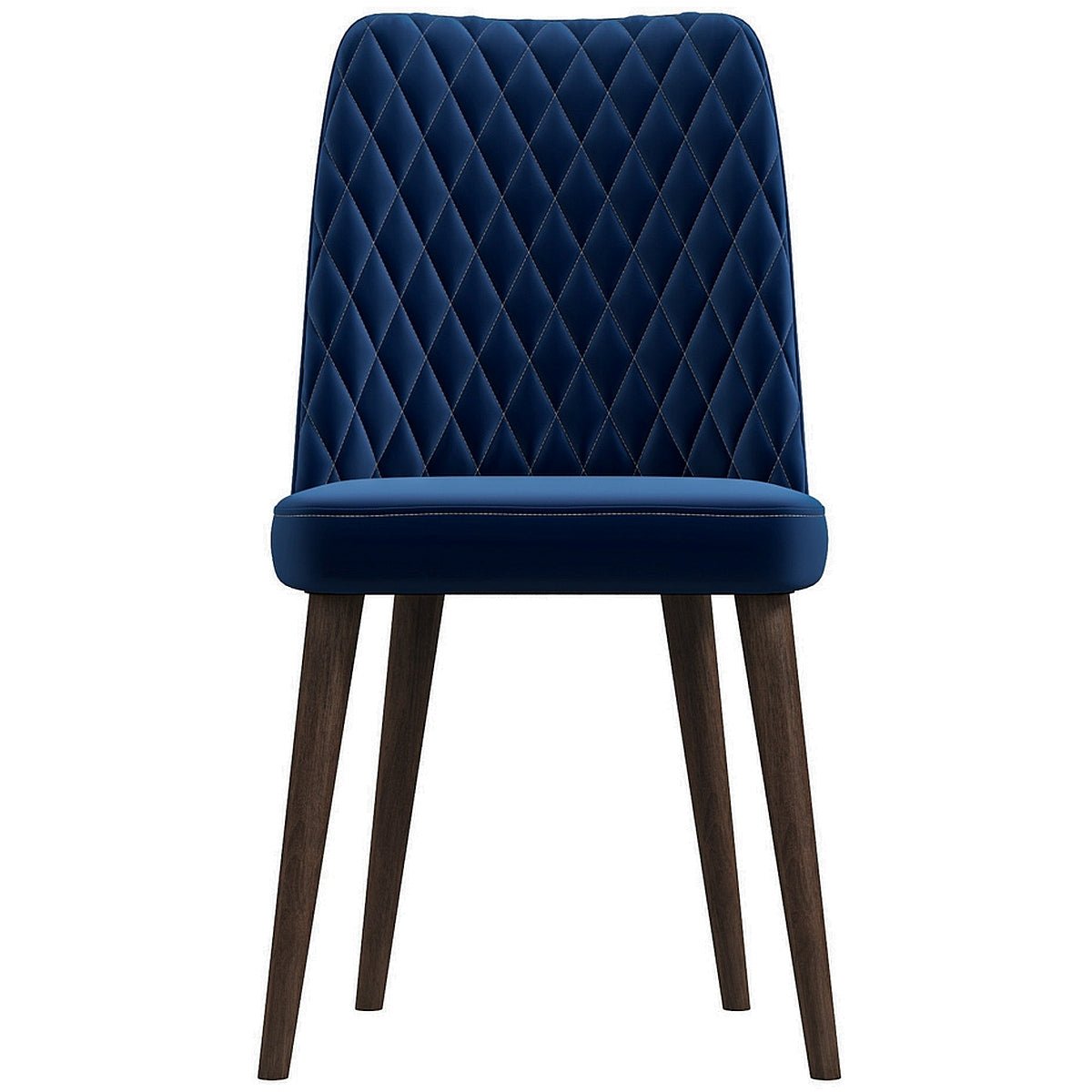 Evette Mid Century Modern Navy Blue Dining Chair