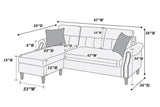 Sectional Sofa (Slate) - F6447