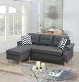 Sectional Sofa (Blue Greypolyfiber (Linen-Like Fabric)) - F6459