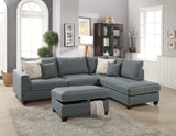 3-Piece Sectional Sofa (Steeldorris Fabric﻿) - F6542