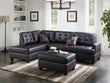 3-Piece Sectional Sofa (Espressofaux Leather) - F6855