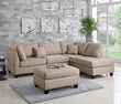 3-Piece Sectional Sofa (Sandpolyfiber (Linen-Like Fabric)) - F7605