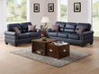 2-Piece Sofa Set (Blackfaux Leather) - F7877