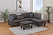 3-Piece Sectional Sofa (Espressofaux Leather) - F8888