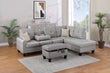 3-Piece Sectional Sofa (Greyfaux Leather) - F8889