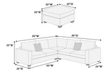 4-Piece Sectional Sofa (Sagecorduroy) - F8820