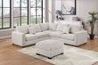 4-Piece Sectional Sofa (Ivorycorduroy) - F8891