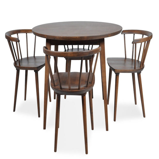 Fiona Dining Set With 4 Mabel Dining Chairs