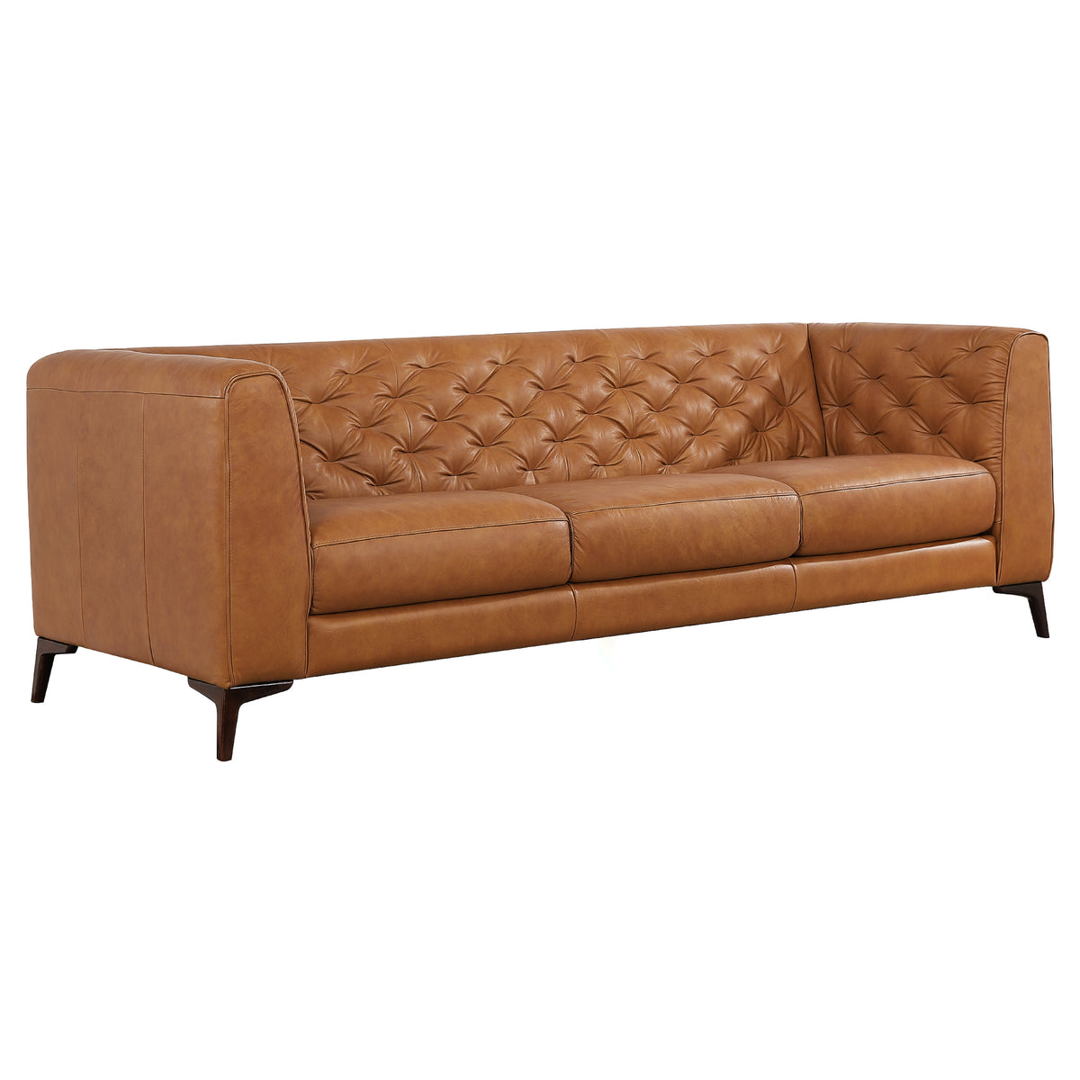 Fargo Tan Leather Sofa