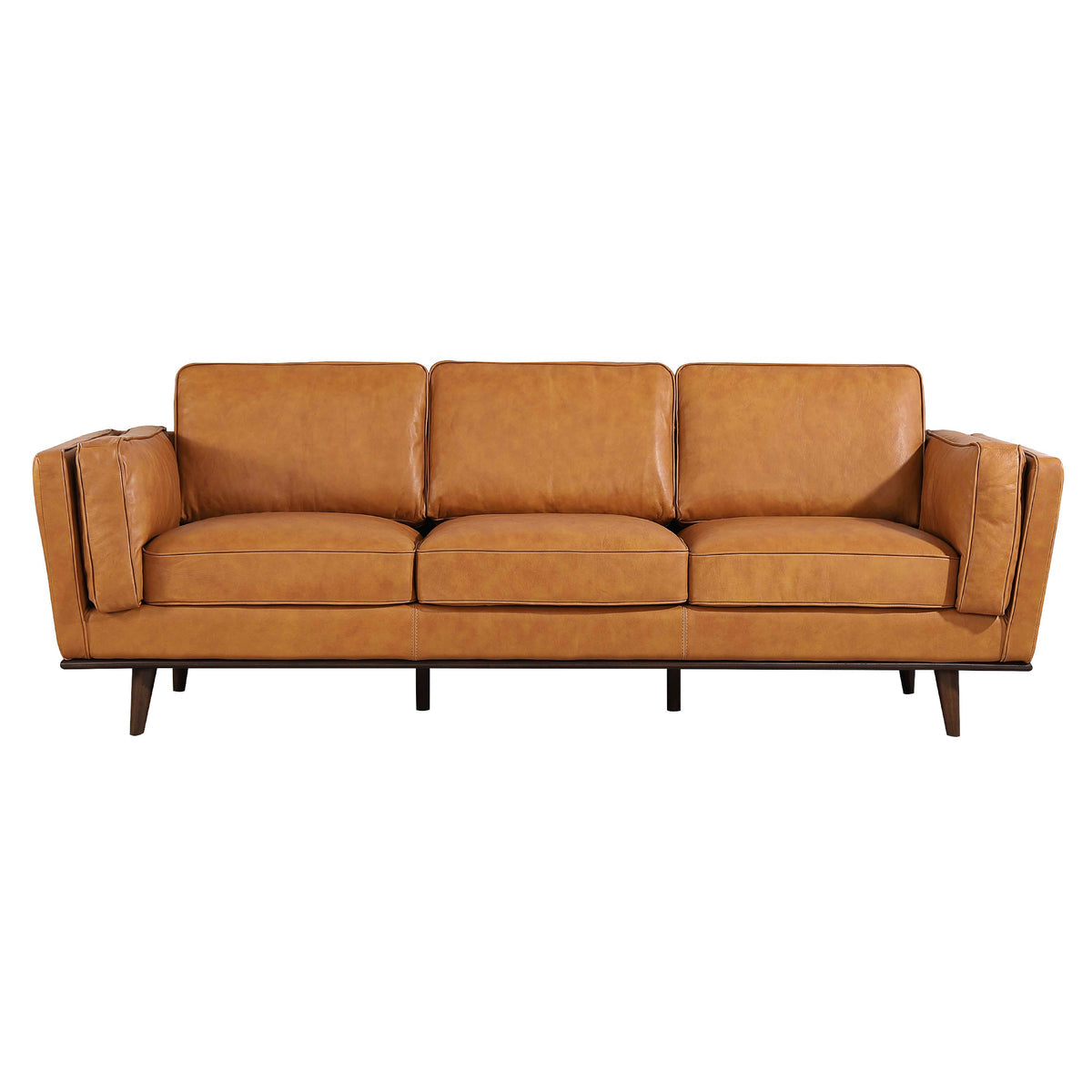 Ferre Tan Leather Sofa