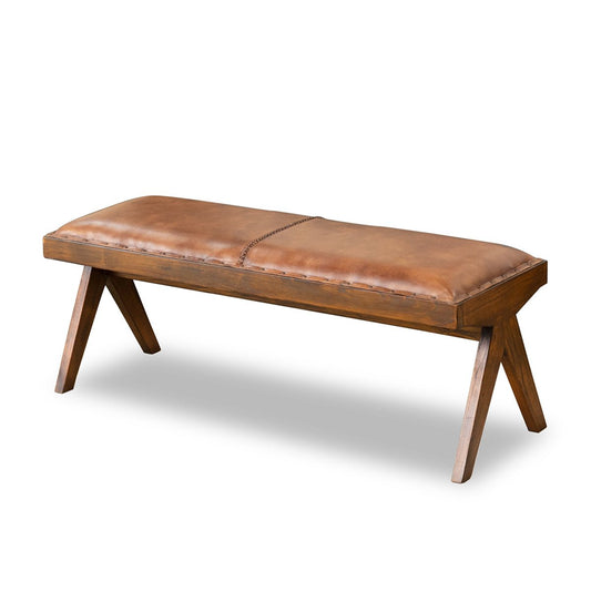 Finley Mindi Leather Bench