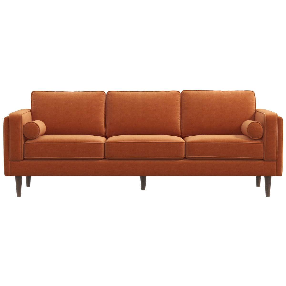 Fordham Sofa (Burnt Orange Velvet)