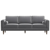 Fordham Grey Velvet Sofa