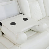 Breathing Leather 3-Piece Living Room Recliner Sofa set