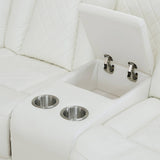 Breathing Leather 3-Piece Living Room Recliner Sofa set