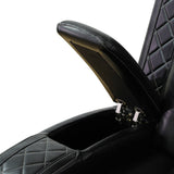 Black Breathing Leather 3-Piece Living Room Recliner Sofa Set