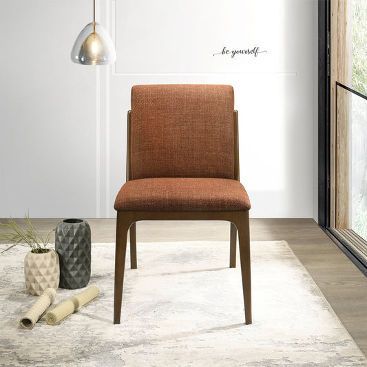 Griffin Orange Fabric Dining Chair