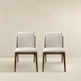 Grivelle Cream Fabric Dining Chair (Set Of 2)
