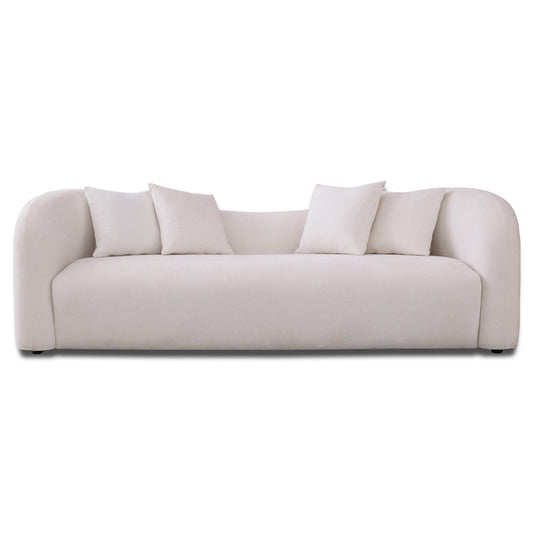 Hana White Boucle Sofa