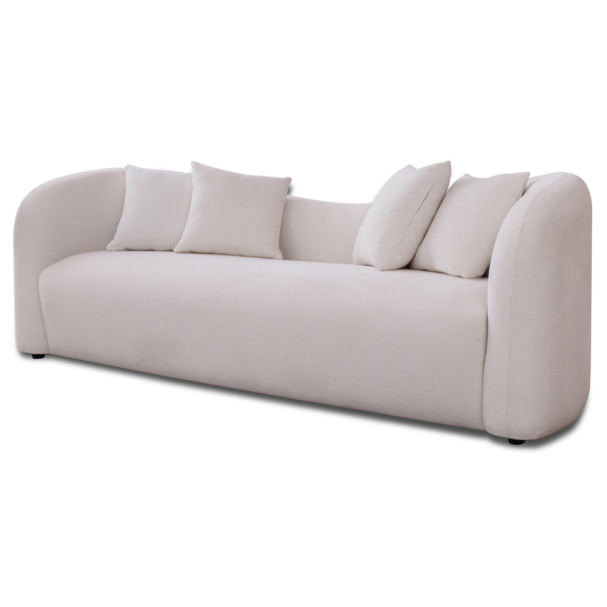 Hana White Boucle Sofa