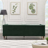 Houston Modern Sofa (Green - Velvet)