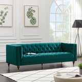 Houston Modern Sofa (Teal - Velvet)