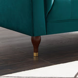 Houston Modern Sofa (Teal - Velvet)