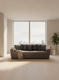 Brera - 3 Seater Sofa Bed - 11003 Brown Blue