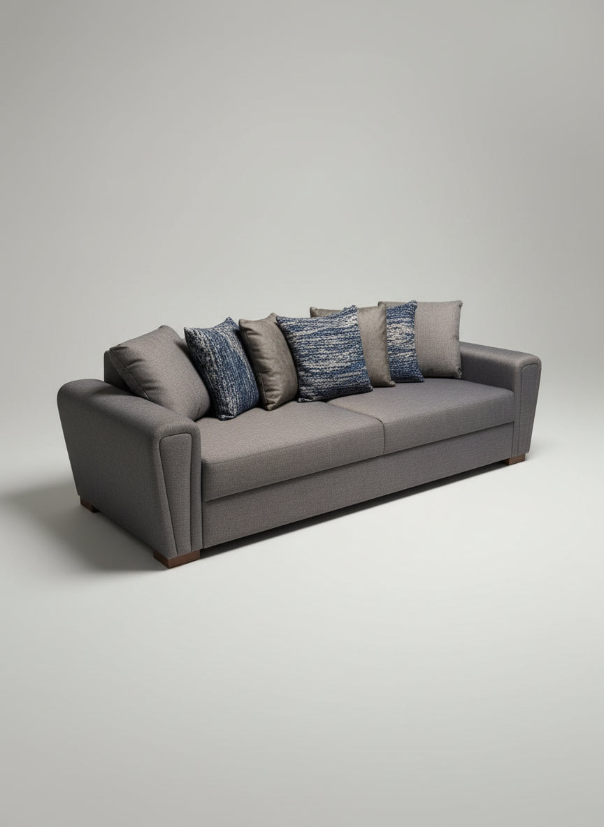 Brera - 3 Seater Sofa Bed - 11003 Brown Blue