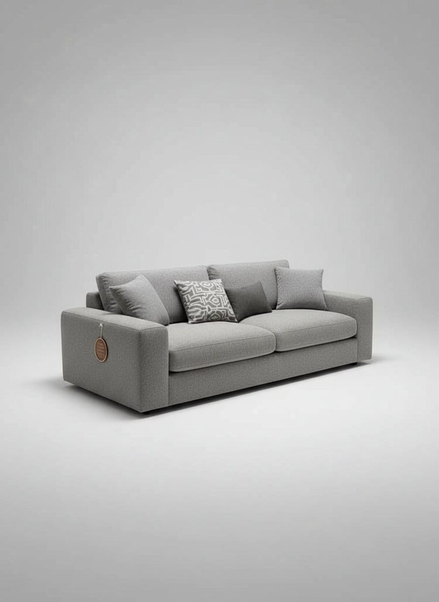 Melbourne - 3 Seater Sofa - 15201 Light Gray