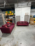 Gravity 3-Seat Sofa and love seat- Burgundy