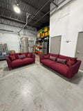 Gravity 3-Seat Sofa and love seat- Burgundy