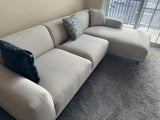 Giorno - Right Hand Facing-L Corner Sofa - Ecru Z2