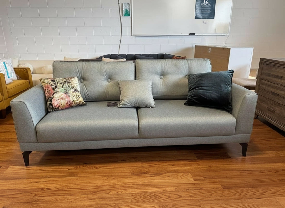 US Cordell 3 Seater Sofa Bed - Light Grey