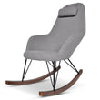 Ingrid Original Gray Linen Rocking Chair